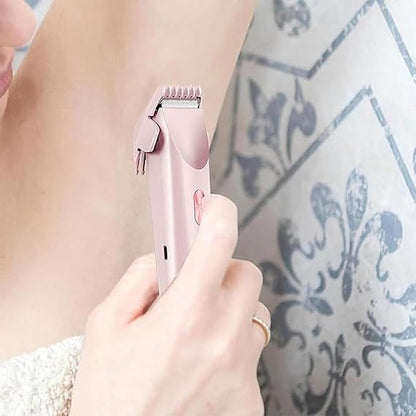 2 in 1 Dual-Head Shaver Waterproof Rechargeable, for Armpit, Legs, Arms