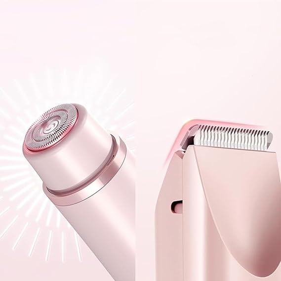 2 in 1 Dual-Head Shaver Waterproof Rechargeable, for Armpit, Legs, Arms