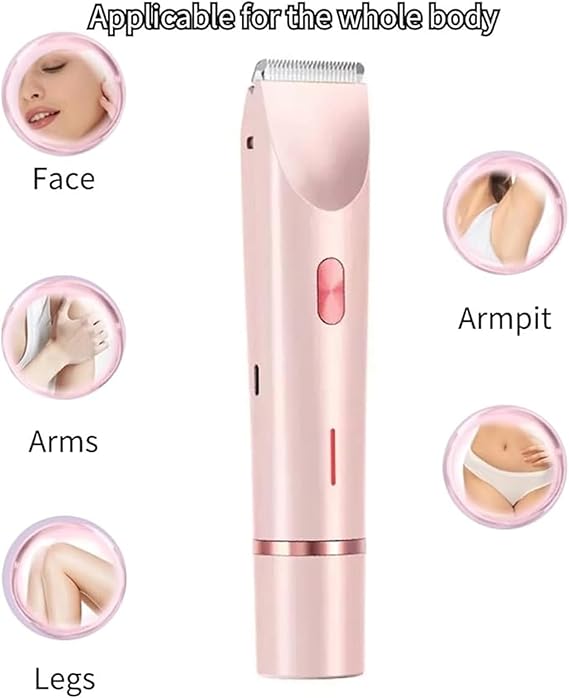 2 in 1 Dual-Head Shaver Waterproof Rechargeable, for Armpit, Legs, Arms