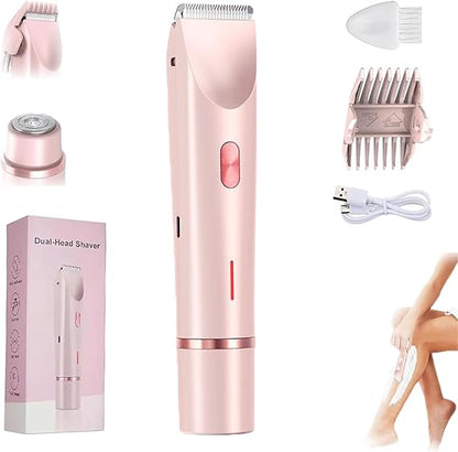 2 in 1 Dual-Head Shaver Waterproof Rechargeable, for Armpit, Legs, Arms