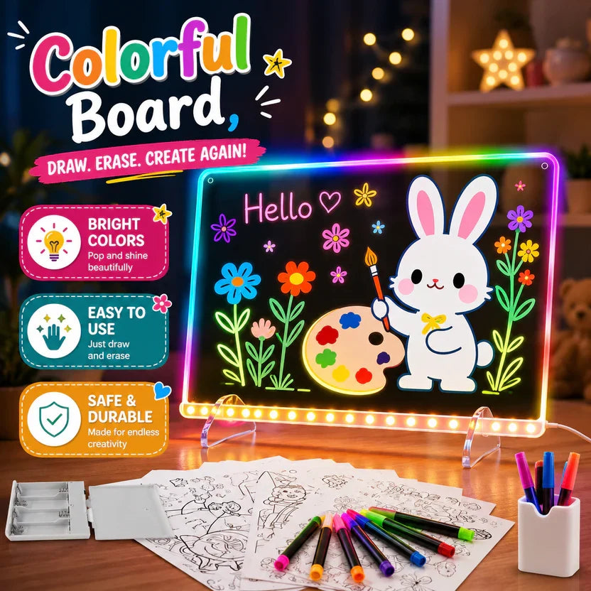 LED  Glow Drawing Board light Pad for Artists & Kids